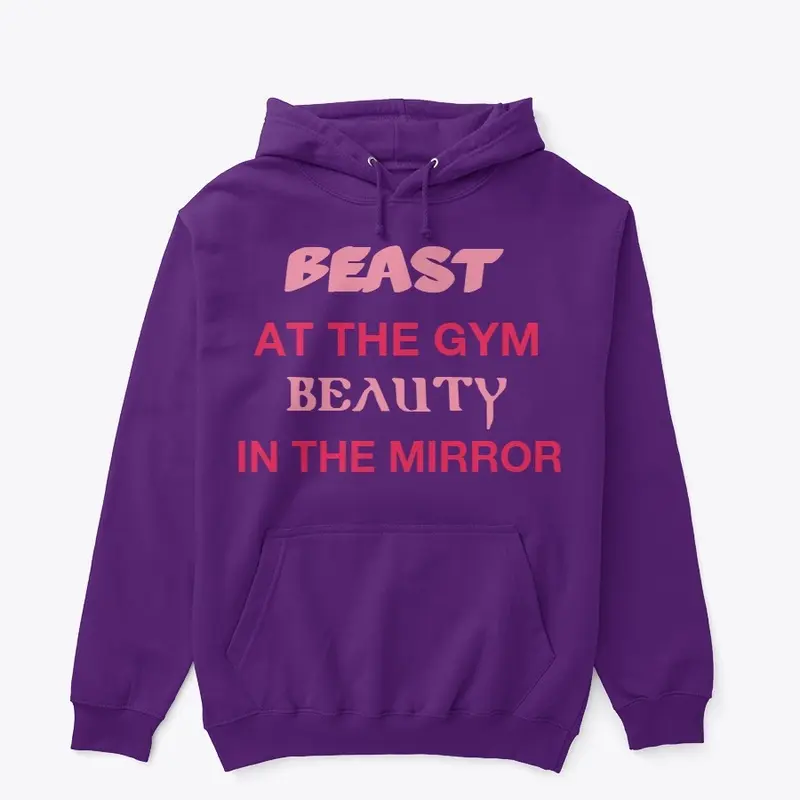 Beauty and beast ladies hoodies